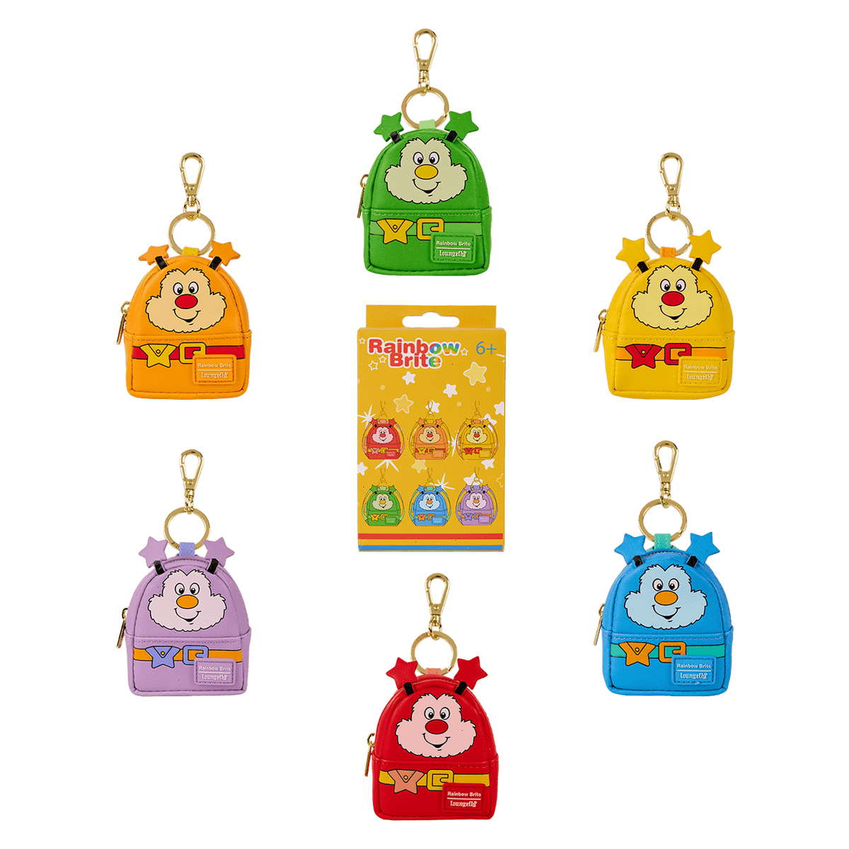 rainbow brite™ rainbow sprites cosplay mystery mini backpack keychain charm