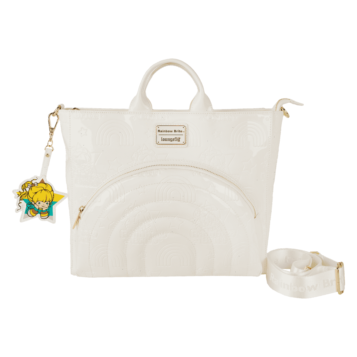 rainbow brite™ iridescent convertible backpack & tote crossbody bag