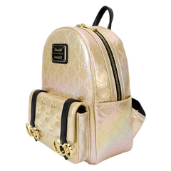 sanrio hello kitty 50th anniversary metallic gold mini backpack
