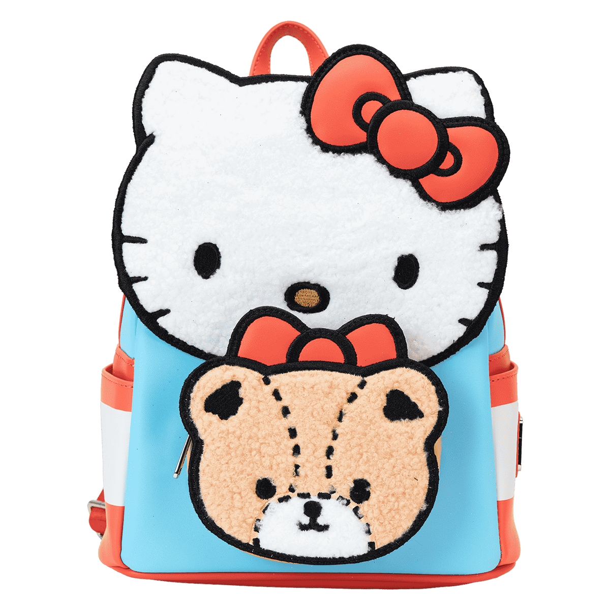 sanrio hello kitty & tiny chum bear sherpa mini backpack