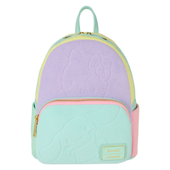 sdcc limited edition hello kitty & friends color block terry cloth mini backpack
