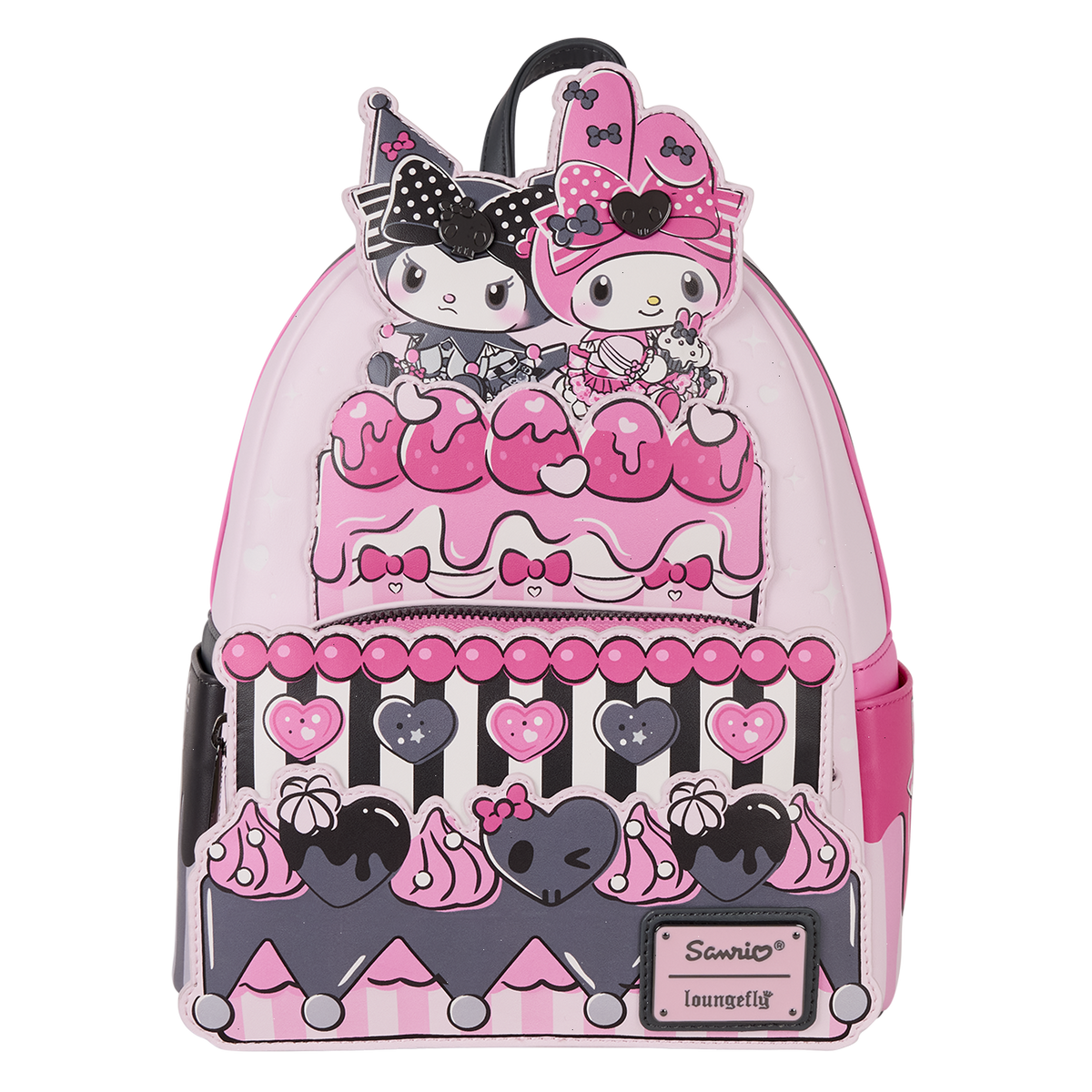 sanrio my melody & kuromi cake mini backpack