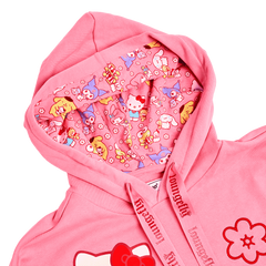 sanrio hello kitty & friends color block unisex hoodie