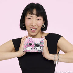 sanrio my melody & kuromi zip around wallet