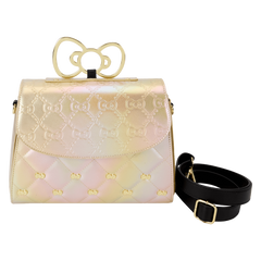 sanrio hello kitty 50th anniversary metallic gold crossbody bag