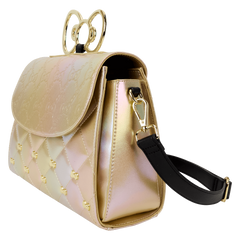 sanrio hello kitty 50th anniversary metallic gold crossbody bag
