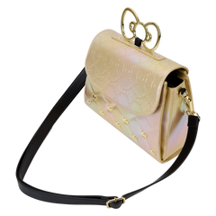 sanrio hello kitty 50th anniversary metallic gold crossbody bag