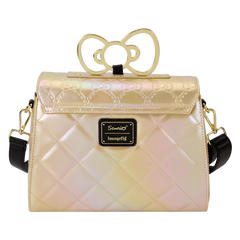 sanrio hello kitty 50th anniversary metallic gold crossbody bag