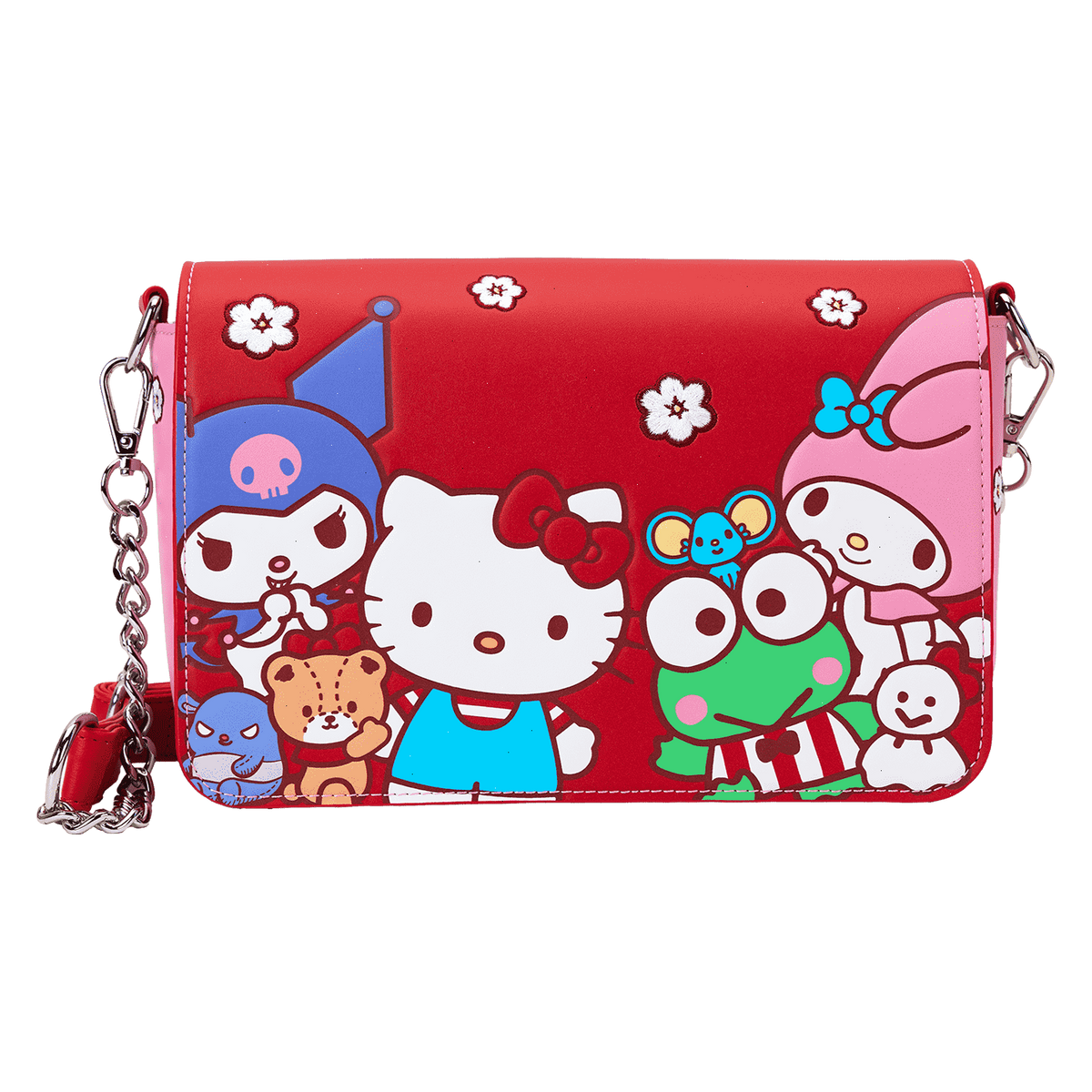sanrio hello kitty & friends color block crossbody bag
