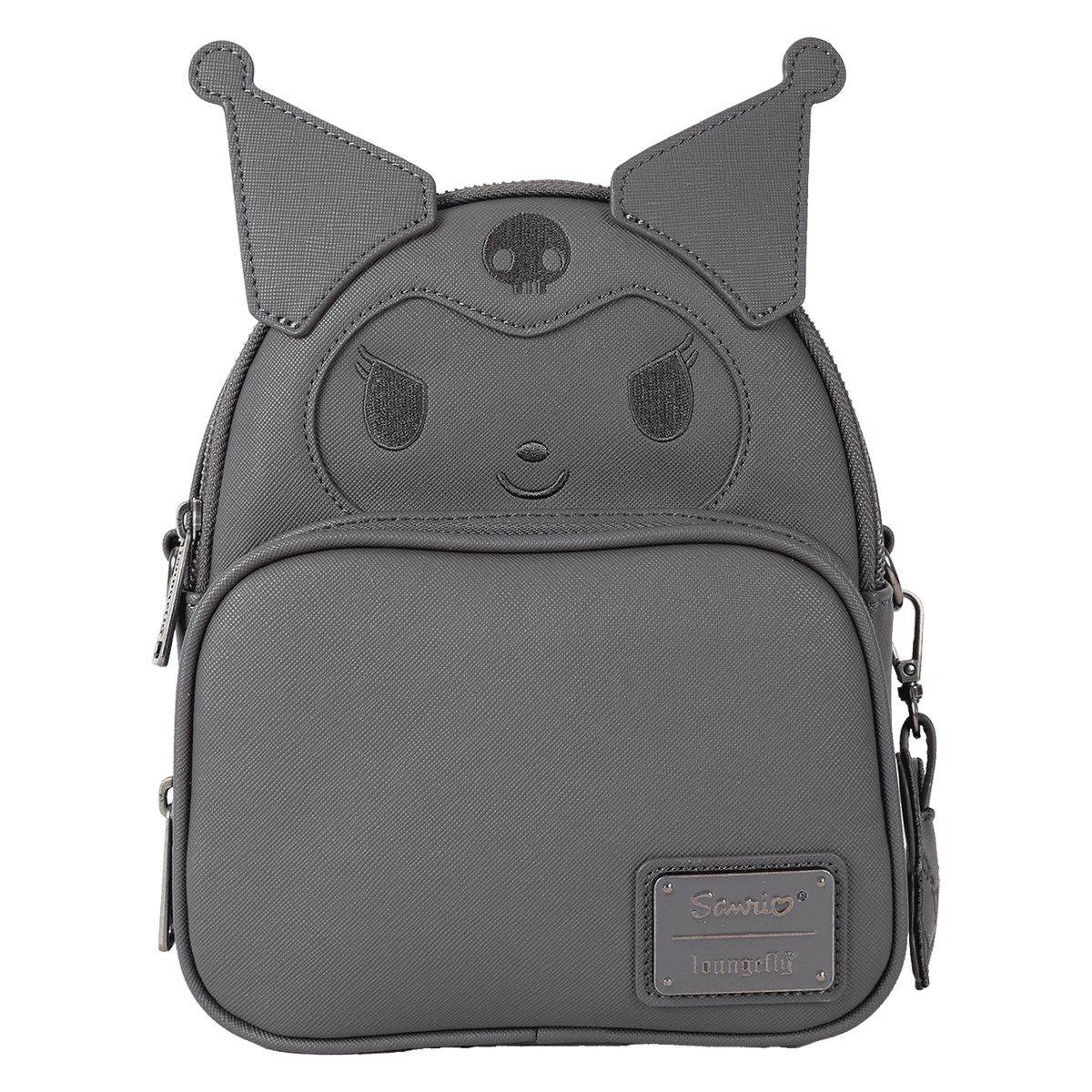 sanrio kuromi monochrome cosplay convertible mini backpack & crossbody bag