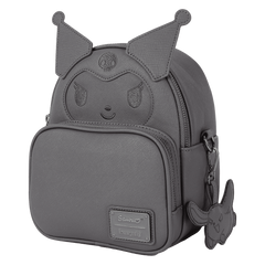 sanrio kuromi monochrome cosplay convertible mini backpack & crossbody bag