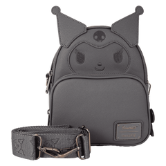 sanrio kuromi monochrome cosplay convertible mini backpack & crossbody bag