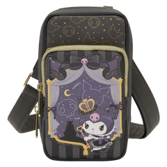 sanrio kuromi 20th anniversary cell phone crossbody bag with coin bag
