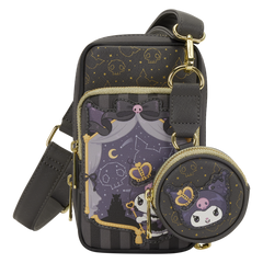 sanrio kuromi 20th anniversary cell phone crossbody bag with coin bag