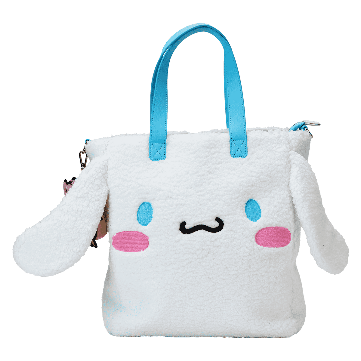 sanrio cinnamoroll cosplay sherpa tote crossbody bag with coin bag