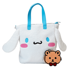 sanrio cinnamoroll cosplay sherpa tote crossbody bag with coin bag