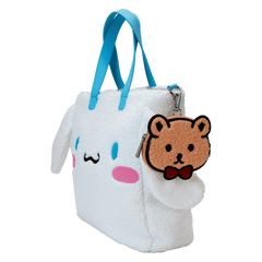 sanrio cinnamoroll cosplay sherpa tote crossbody bag with coin bag
