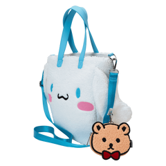 sanrio cinnamoroll cosplay sherpa tote crossbody bag with coin bag
