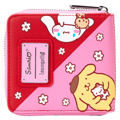 sanrio hello kitty & friends color block zip around wallet