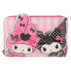 sanrio my melody & kuromi zip around wallet