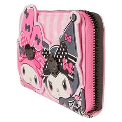 sanrio my melody & kuromi zip around wallet