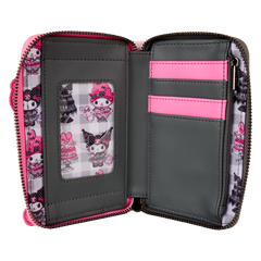 sanrio my melody & kuromi zip around wallet