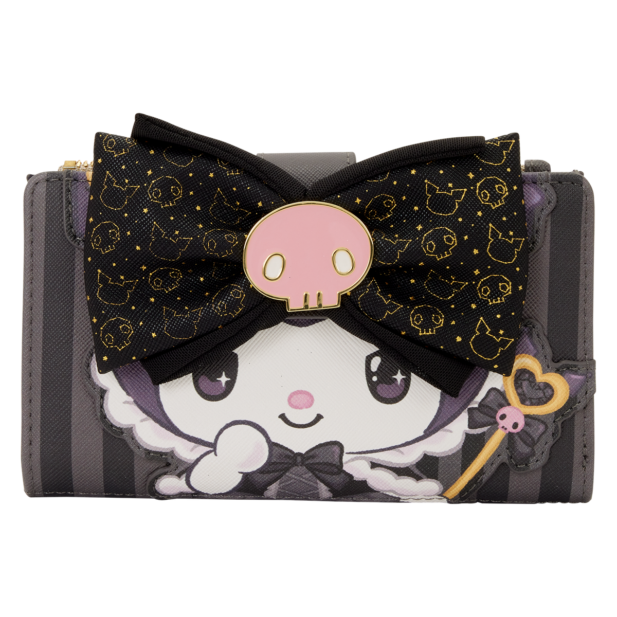 sanrio kuromi 20th anniversary flap wallet