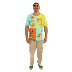 scooby-doo snacks color block unisex tee