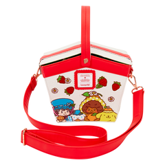 sanrio hello kitty & friends x strawberry shortcake scented figural basket crossbody bag