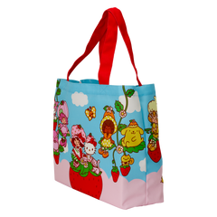 sanrio hello kitty & friends x strawberry shortcake canvas tote bag