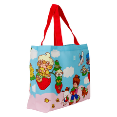 sanrio hello kitty & friends x strawberry shortcake canvas tote bag