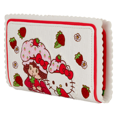 sanrio hello kitty & friends x strawberry shortcake flap wallet