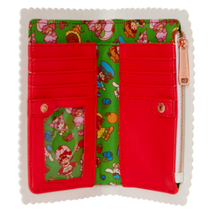 sanrio hello kitty & friends x strawberry shortcake flap wallet