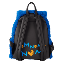 sesame street cookie monster plush cosplay mini backpack with coin bag