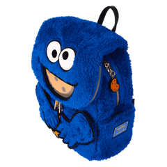 sesame street cookie monster plush cosplay mini backpack with coin bag