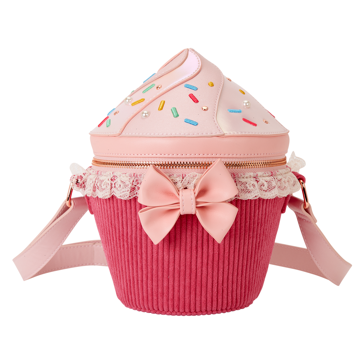 loungefly figural cupcake crossbody bag
