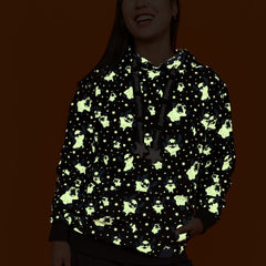 stitch ghost costume all-over print unisex hoodie