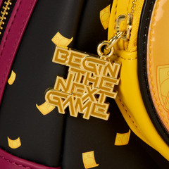 squid game piggy bank masked men glow mini backpack