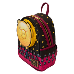 squid game piggy bank masked men glow mini backpack