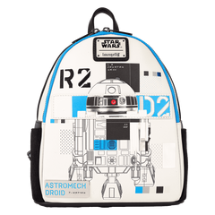star wars: the power of the force r2-d2 astromech droid light up mini backpack