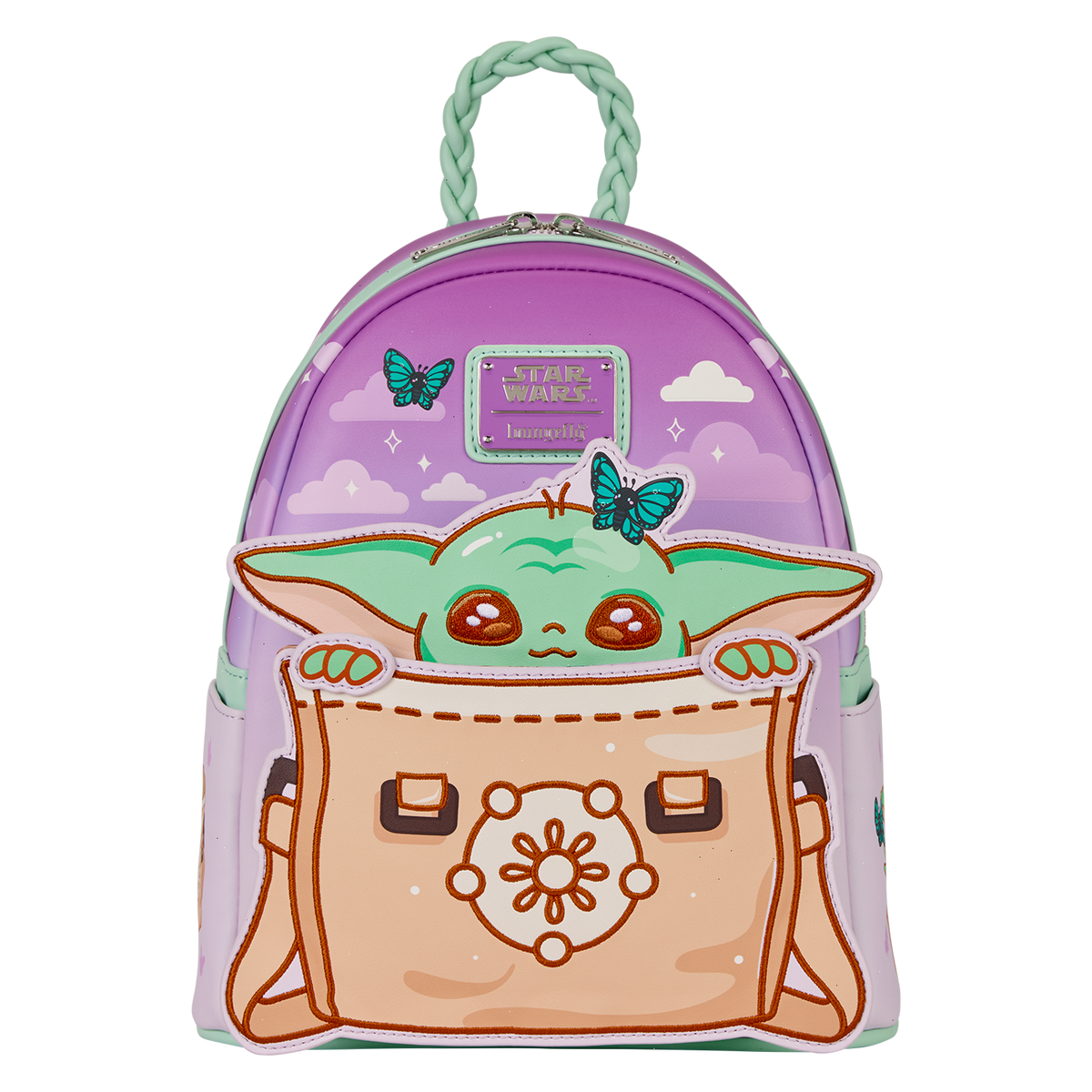 the mandalorian grogu butterfly mini backpack