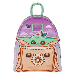 the mandalorian grogu butterfly mini backpack