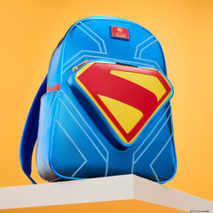 superman light up glow full-size backpack