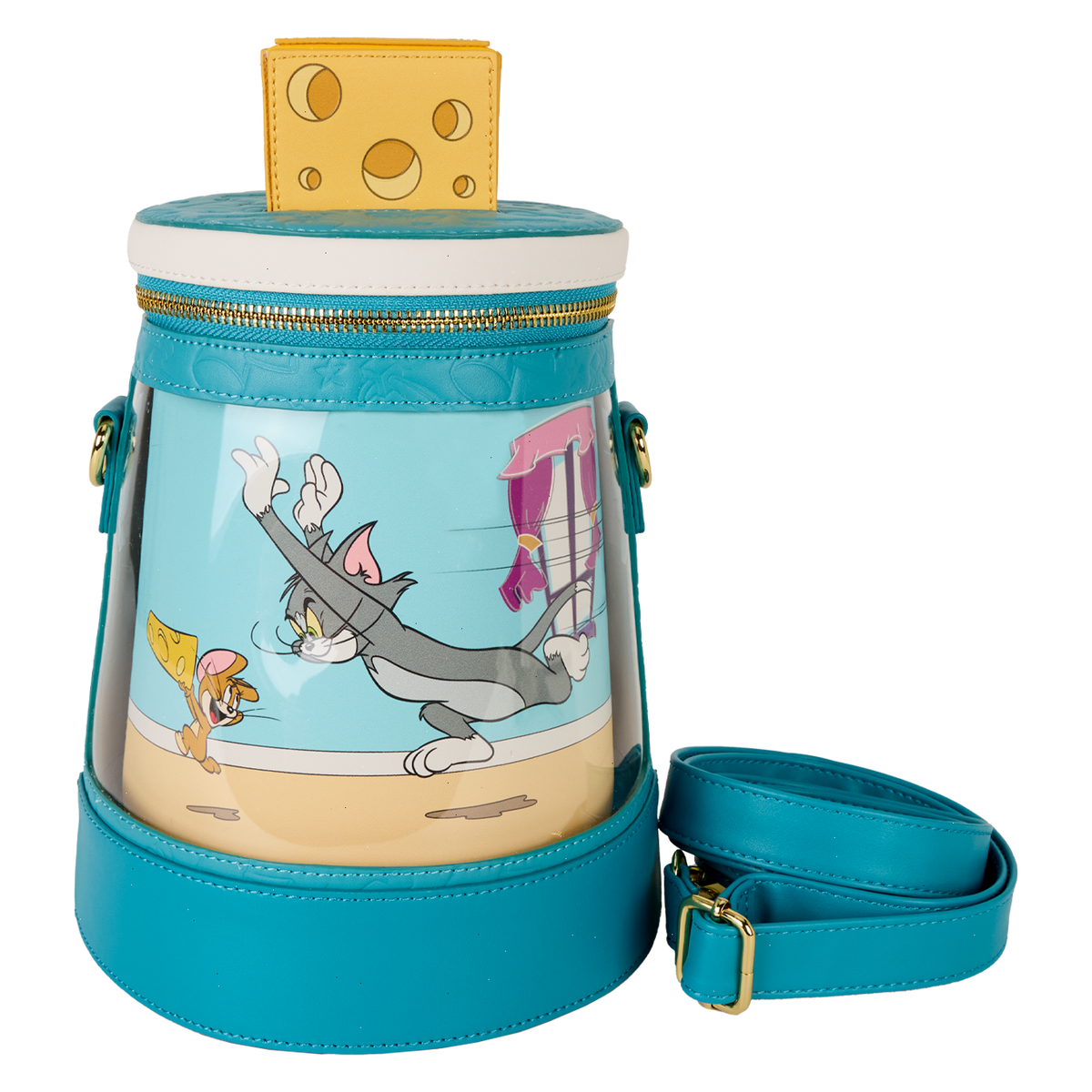 tom and jerry spinning scene crossbody bag