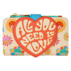 the beatles all you need is love flap wallet