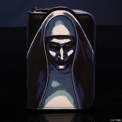 the nun cosplay glow zip around wallet