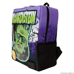 universal monsters frankenstein mask glow mini backpack with coin bag