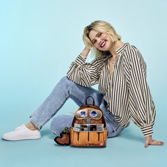 wall-e cosplay lentincular mini backpack with coin bag