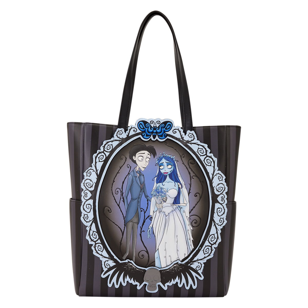 corpse bride victor & emily tote bag