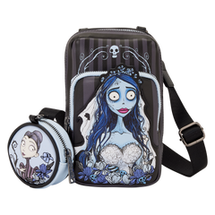 corpse bride emily sling crossbody bag with coin bag